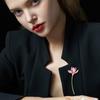 1PC Fixed Buckle Exquisite Lotus Brooch Multi-functional Alloy Elegance Gifts Suit Flower Understated Luxury Brooch Lightweight