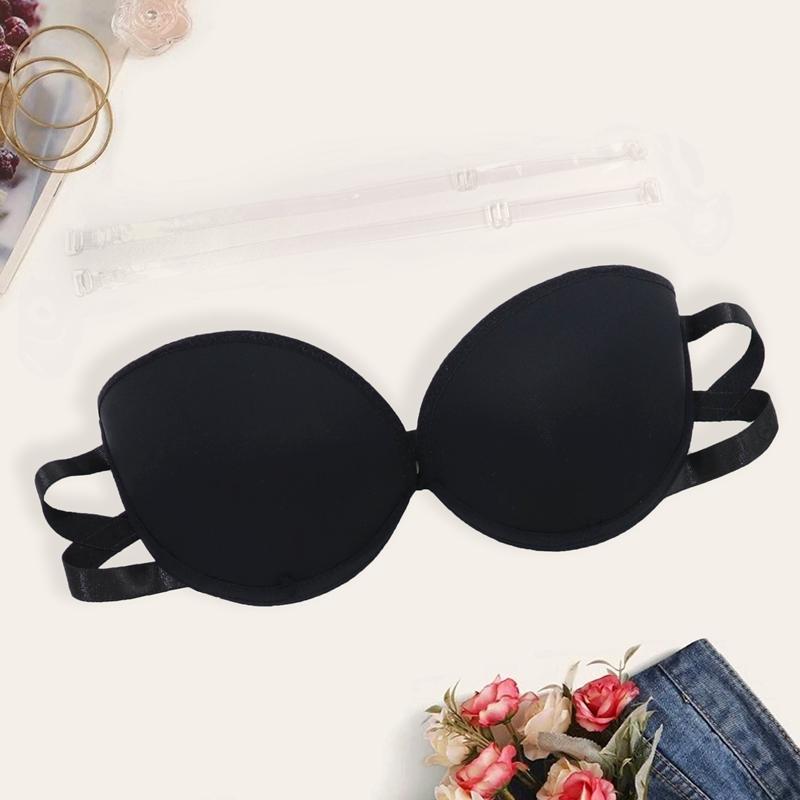 

Женский бюстгальтер пуш-ап маленького размера, удобный, сексуальный, прозрачные бретели, на косточках, XS S M L XL - B16 L