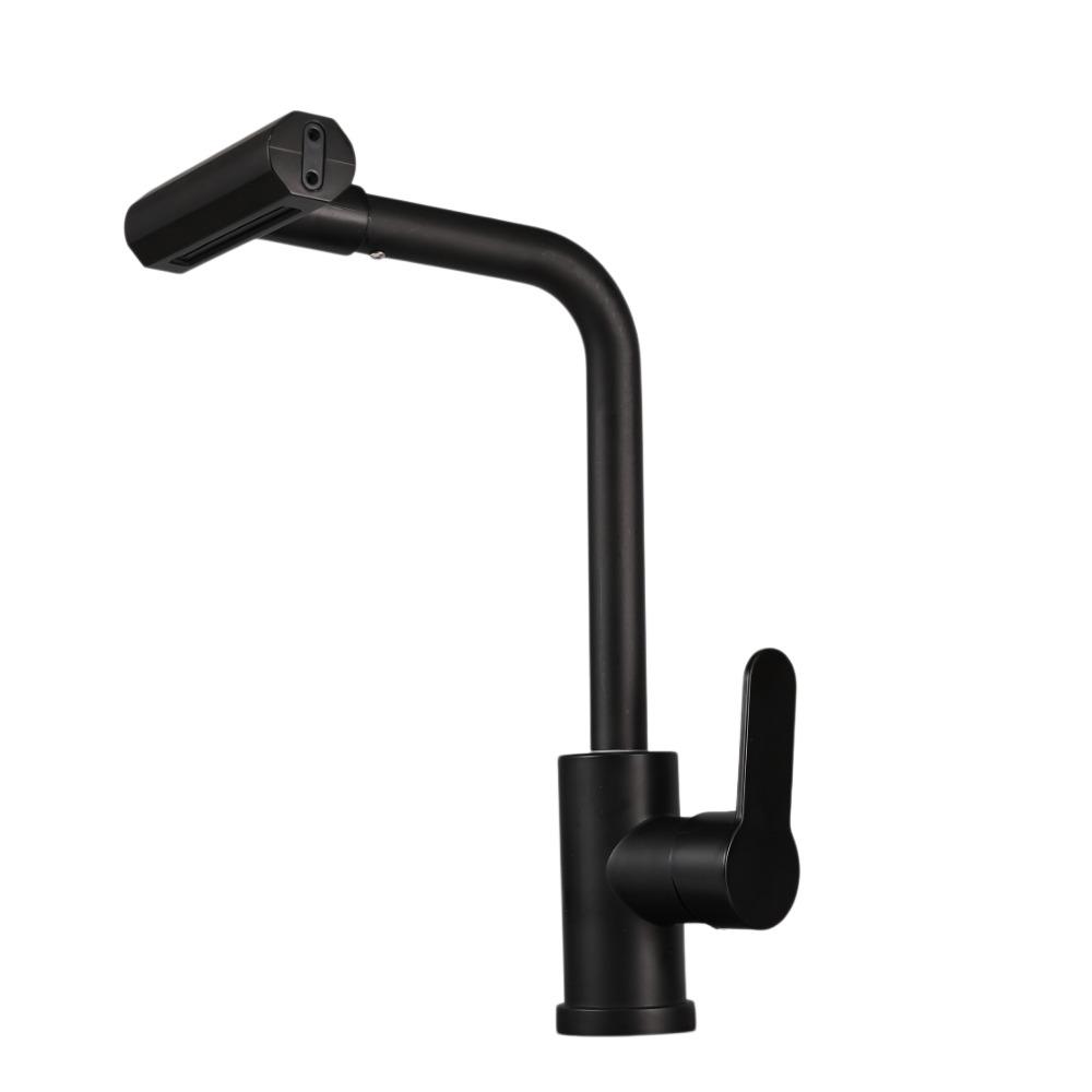 Kitchen washbasin faucet four gears hot and cold sink faucet waterfall pullout kitchen faucet