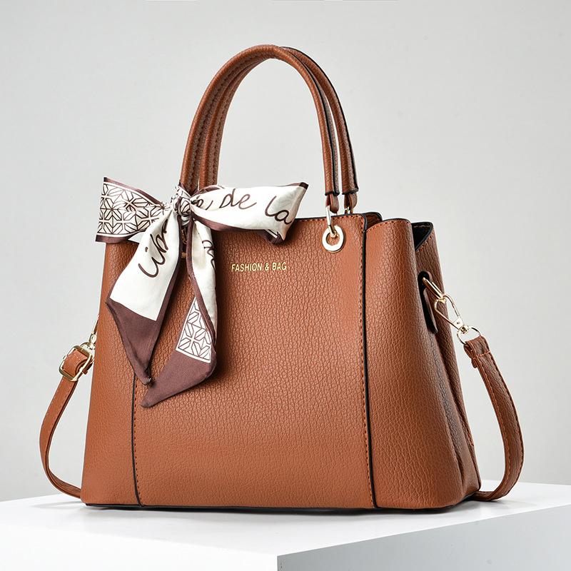 Damen 2025 Neue Mode Explosionen Schultertasche Großvolumige PU Wasserdicht Mehrfach-Taschen Sandwich Reißverschluss Handtasche