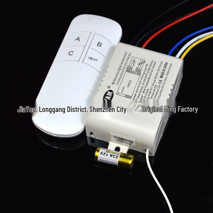 220V Three-way Remote Control Lamp Switch