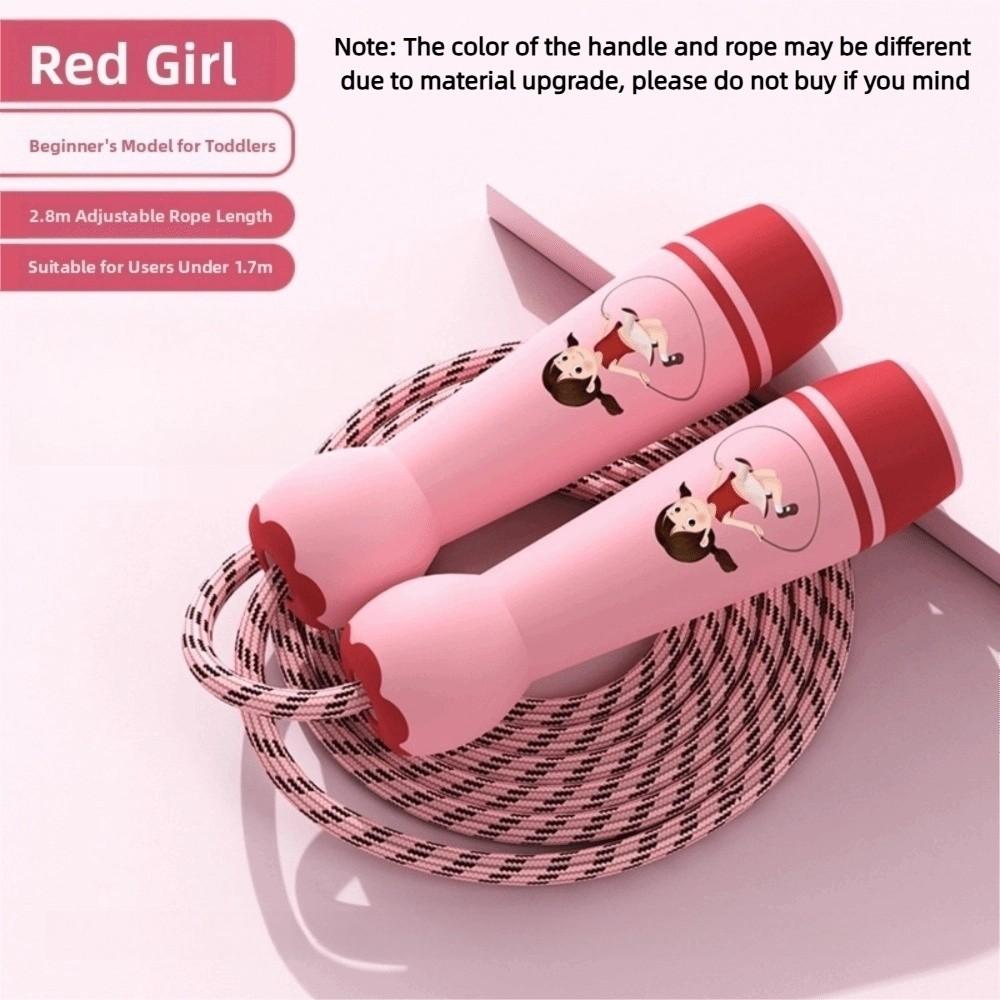 

ABS Handle Children s Skipping Rope Adjustable Students Jump Rope For Fitness Outdoor Activity червоний
