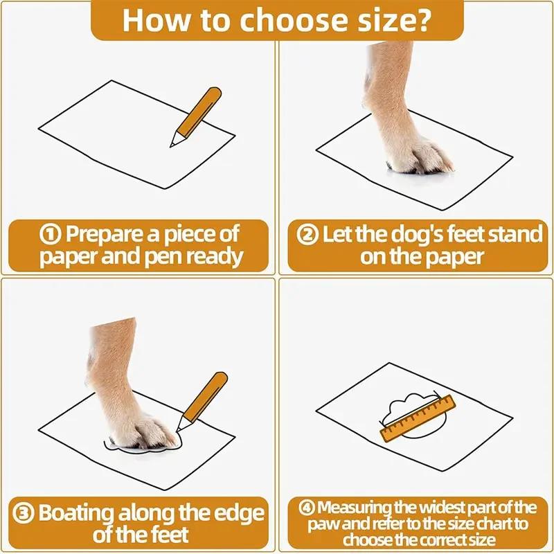 4 ks/sada Psí boty pro malé psy Prodyšné psí boty na horké cesty, Protiskluzové boty pro střední psy na dřevěné podlahy Jezerní modrá