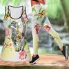 Black Cat Print Yoga Outfit for Women Fashion Workout Leggings Fitness Sports Casual Yoga Pants