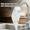 50Pcs Faucet Filter Cotton,Anti-splash Removes Sand Filters With T-strap ,Water Purification Socks For Tap Water Rust Removal