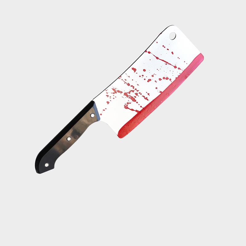 Falešný nůž s falešnou krví Rekvizita Plastová Halloweenská rekvizita Nůž Hračka Pro Scream Rekvizity Nůž Strašidelné Kostýmové Doplňky Make-up Párty