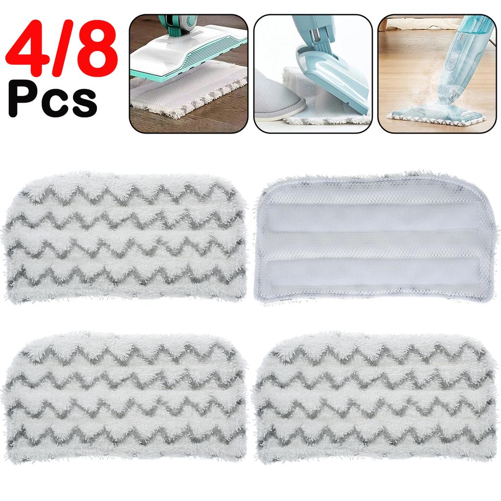 4/8Pcs Replacement Pads for Shark Steam Mop S1000 S1000A S1000C S1000WM S1001C Reusable Strong Absorbing Microfiber Mop Cloth