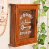 Vintage Wall-Mounted Key Holder Rustic Key Storage Box Wall Decoration Key Hook  Living Room