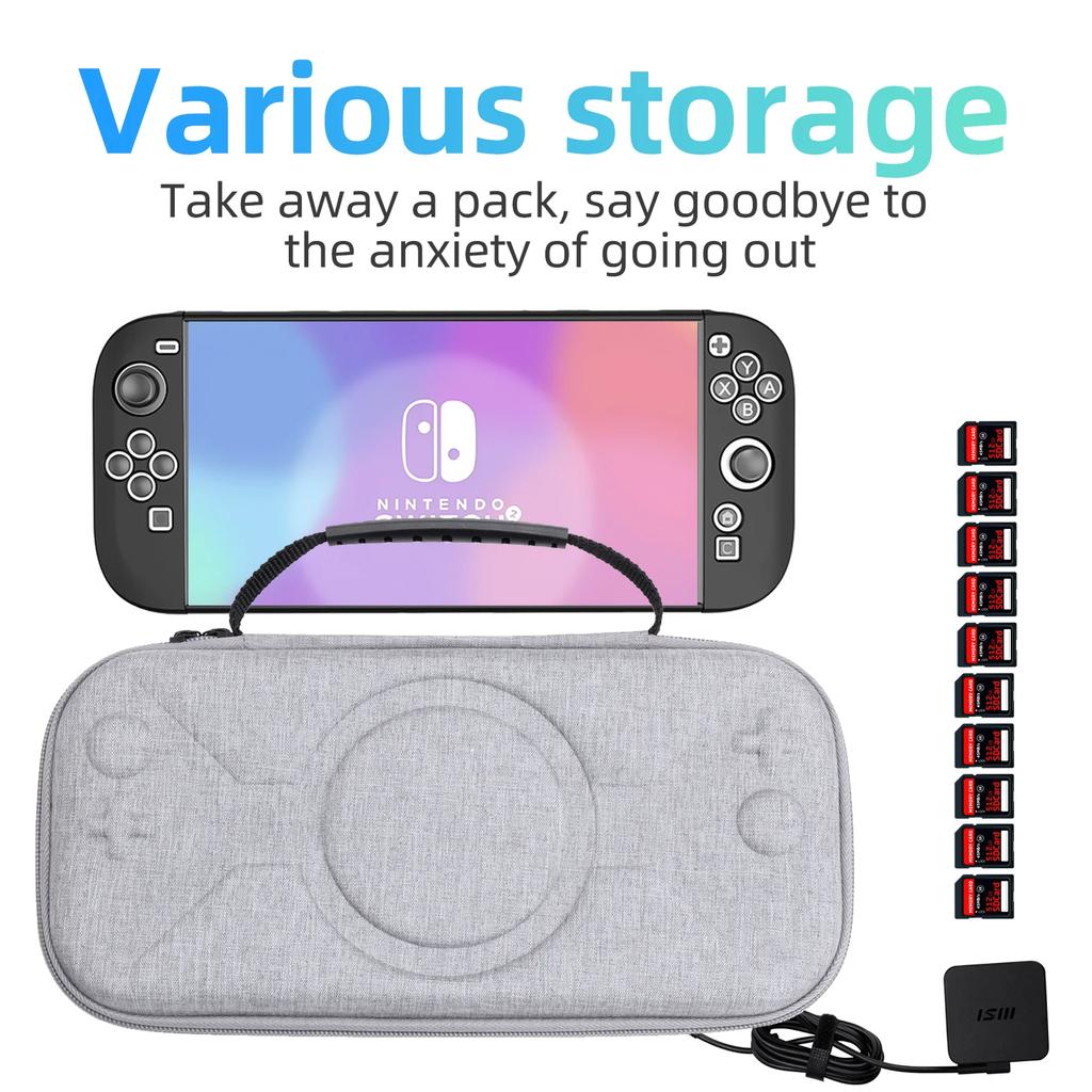 Protective Case for NS Switch 2 (2025) Travel Carrying Case for Switch 2 EVA Waterproof & Anti-shock Storage Bag Accessories