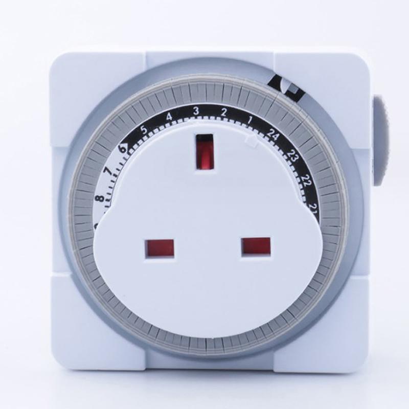 

24-годинний перемикач таймера Розетка перемикача таймера з механічним заземленням Програмований розумний контур зворотного відліку Розетка автоматичного вимкнення в приміщенні