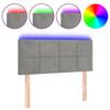 VidaXL LED Headboard Bedroom Furniture Single Bed Accessory Headboard Interior Light Grey 3121654