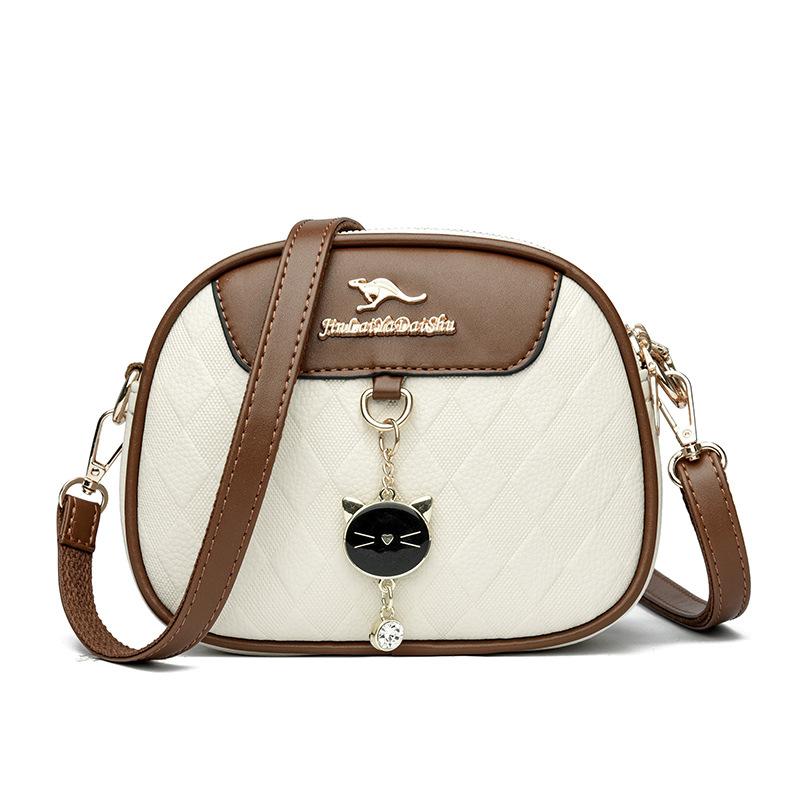 

Women s bag 2025 autumn and winter new middle-aged women s bag Korean version shoulder messenger bag fashionable middle-aged mother small square bag