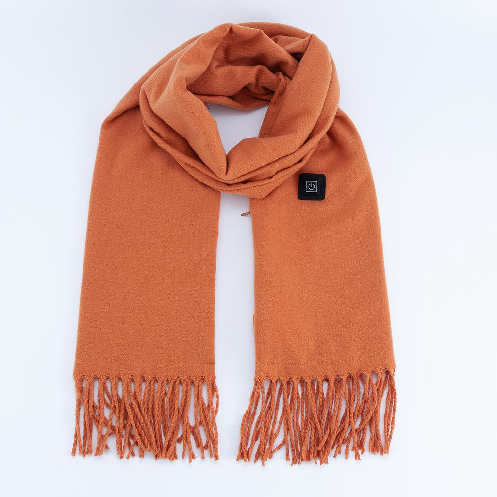 Imitation Cashmere Heating Scarf Solid Color Intelligent Electric Heating Scarf Men's and Women's New Heating Scarf