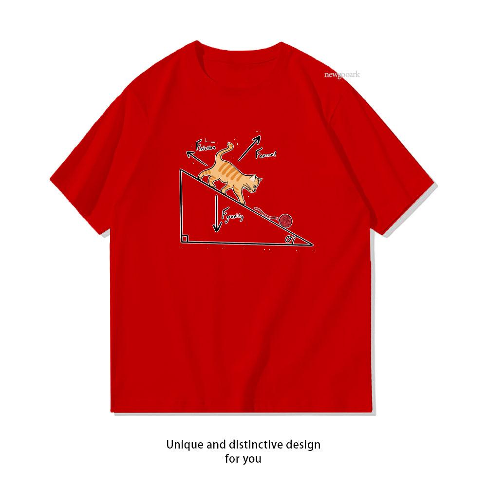 

Freebody Cat 2 Incline Plane Classic TShirt Women Unisex Casual Cotton Graphic T Shirts Creative Streetwear Classic Aesthetic S