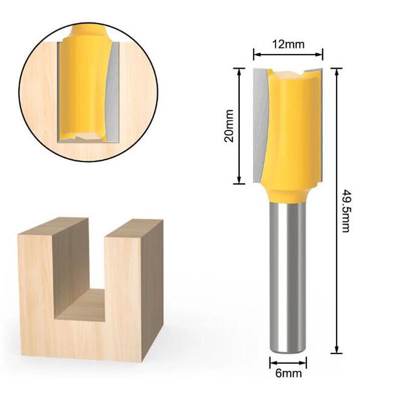 6mm Shank Woodworking Milling Cutter Trimming Machine Router Bit Bakelite Milling Engraving Machine for Woodwork Power Tools