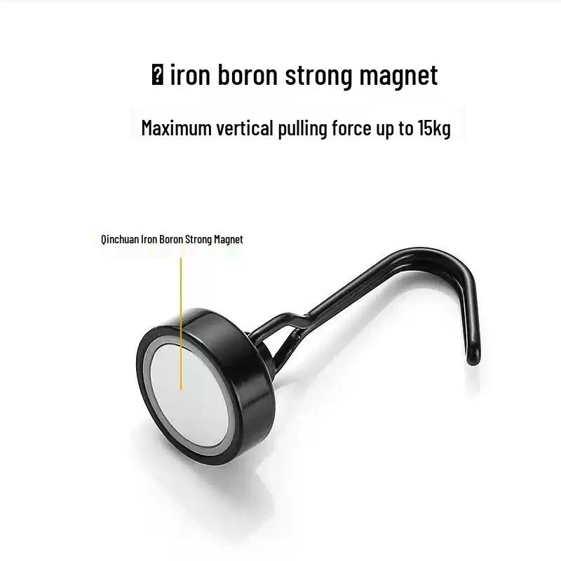 High Capacity 360° Rotating Magnetic Hook for Kitchen Refrigerators