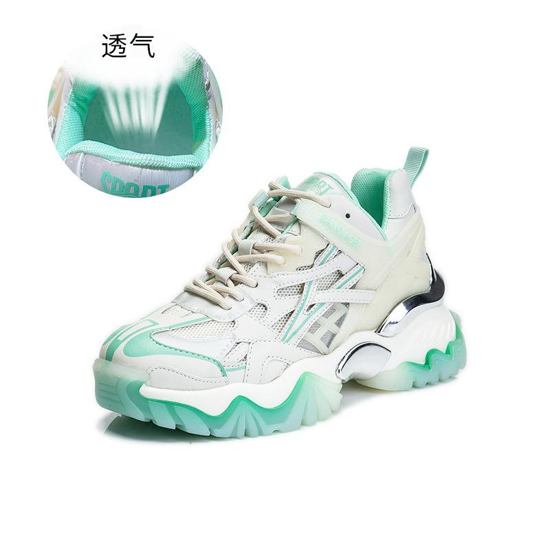 Absorbent sole dad shoes women's spring 2025 new thick-soled heightening sports shoes children's running versatile casual women's shoes