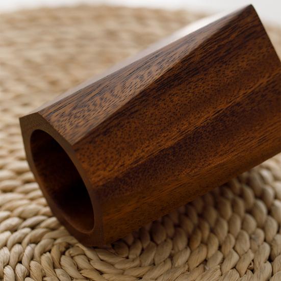 Drewniany Orzechowy Pojemnik na Długopisy Pojedyncza Tubka w Stylu Ceremonii Herbacianej Organizer Ręcznie Robiony Przechowywanie na Biurko na Pędzle Narzędzia Elegancki Wystrój Biura