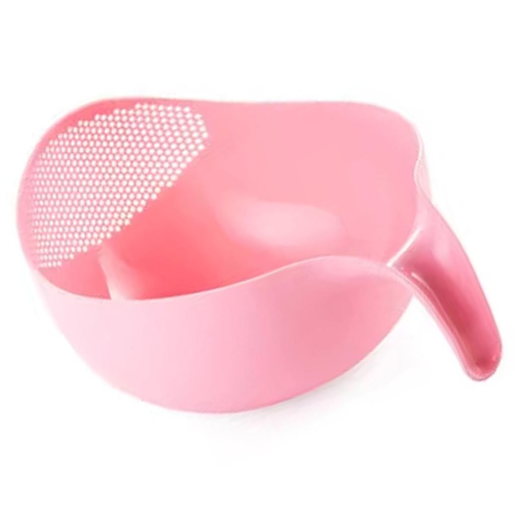 Rice Washer Strainer Bowl Colander Quinoa Strainer with Handle Kitchen Strainer for Rice Veggie Fruit Cleaner Plastic