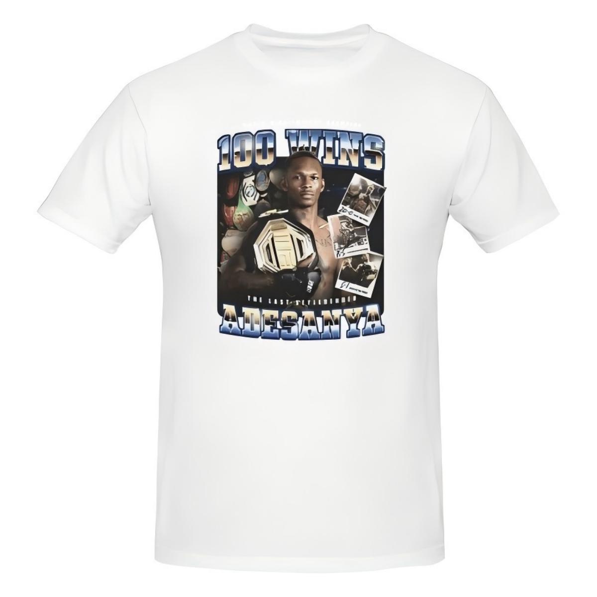 Israel Adesanya 100 Wins T-Shirt1 3XL