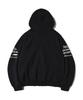 Felpa con cappuccio e zip Phyps Motorcycle Honda Racing Logo_Nera
