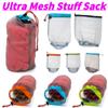 Outdoor Bag Ultralight Mesh Stuff Sack Camping Sports Drawstring Storage Bag Hiking Tools Climbing Drawstring Bolsa
