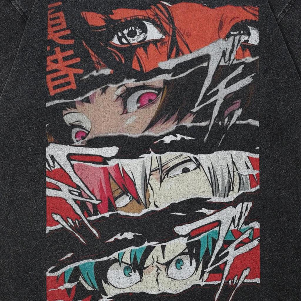 Streetwear Japanese Anime Graphic Unisex T-Shirt