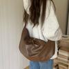 Large-capacity Dumpling-shaped Bag with Lazy Style, Simple and Casual Commuting Shoulder Bag