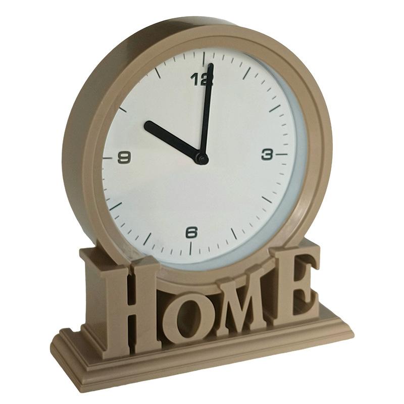 Retro table clock creative home desktop living room study desktop ornament table clock glass retro digital clock