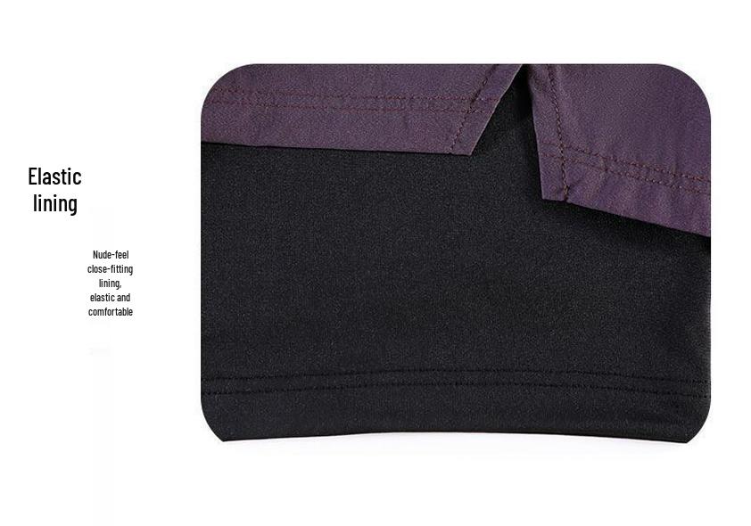 Men's Quick-Dry Marathon Running Shorts with Liner – Double-Layer, Three-Point Design, Phone Pocket