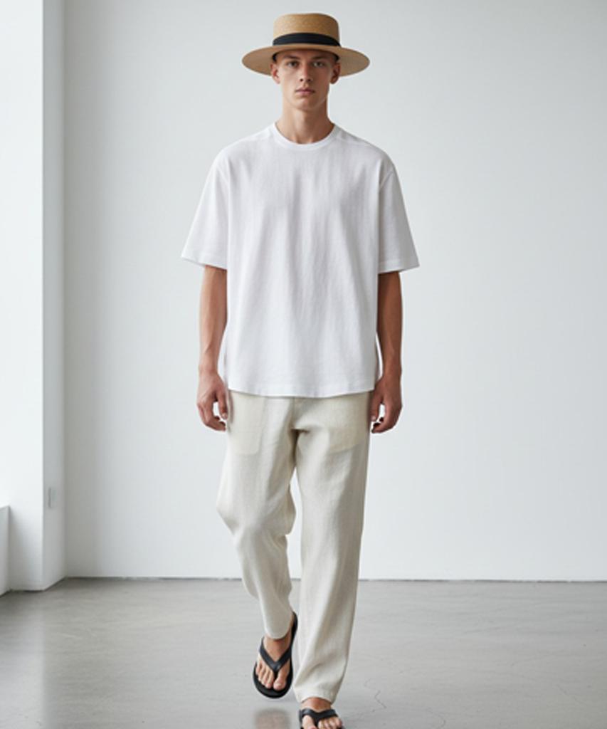 Yunibeosyeolkemiseuteuli Sweet Bk Line Brown Panama Hat Panama Hat