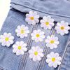 10 Pièces Patchs Fleur de Pâquerette Broderie Tournesol sur Patchs pour Vêtements Jeans Sacs Chapeaux Chaussures DIY Couture