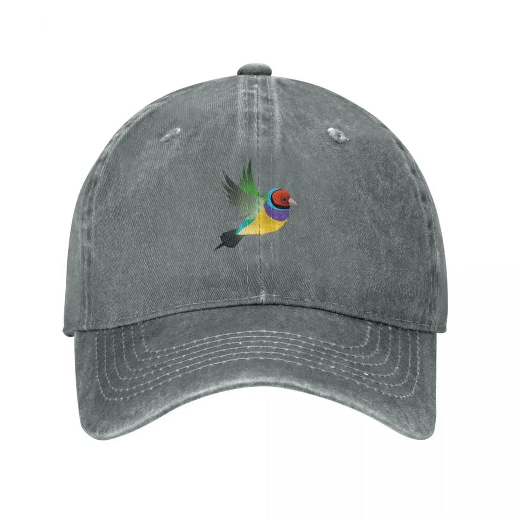 Flying Gouldian Finch Baseball Cap Black Winter Hats for Unisex Brand Unisex Cap Custom Caps Girl Unisexs