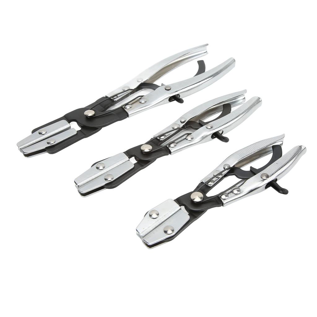 3PcsSet Hose Pinch Off Pliers Automatic Locking Length 8in 10in 12in Carbon Steel for Coolant
