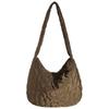 Women Puffy Hobo Bag Fashion Down Tote Handbag Casual Floral Quilted Tote Bag Lightweight Large Capacity Slouchy Shopper Bag