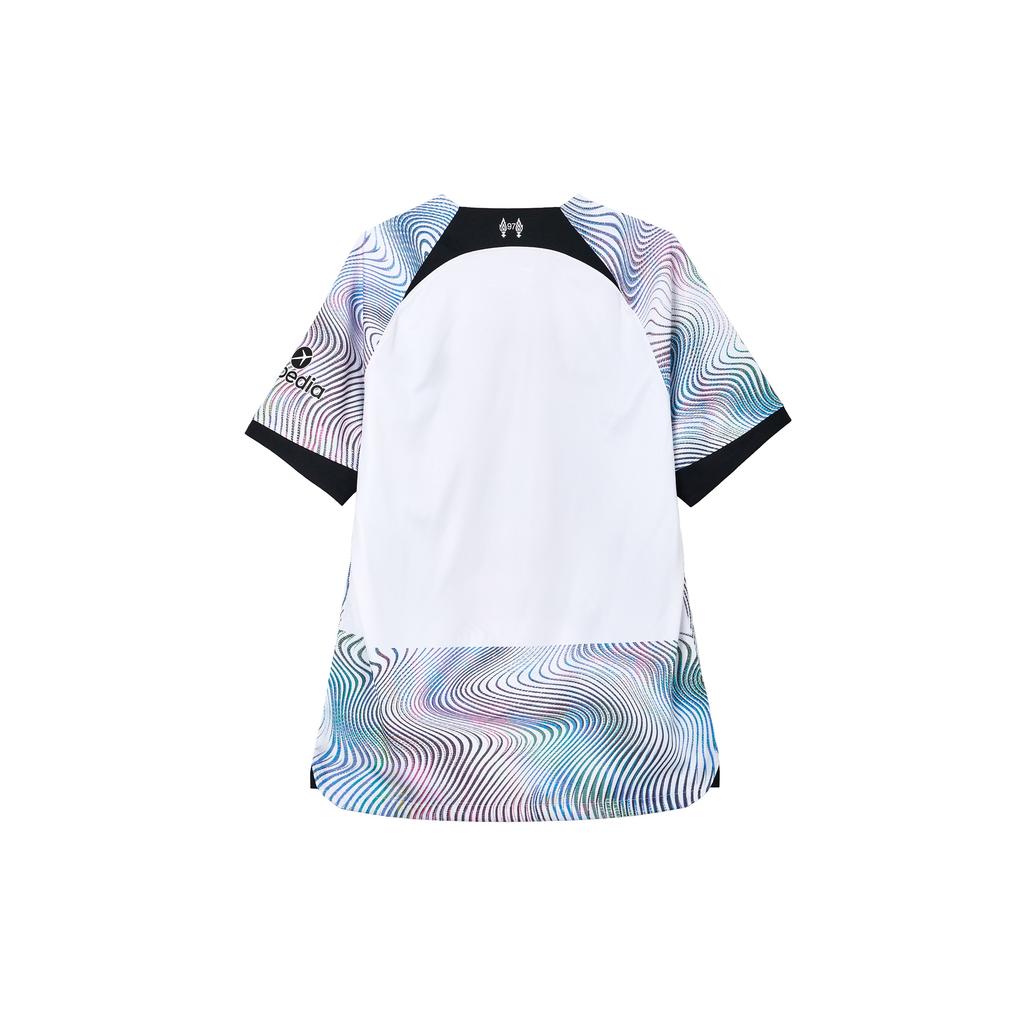 Nike חולצת כדורגל 'לבן שחור' של ליברפול FC 2022/23 Stadium Away Dri-FIT לגברים DN2715-101