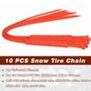 10Pcs Car Winter Tire Wheels Snow Chains Snow Tire Anti-skid Chains Wheel Tyre Cable Belt Winter Outdoor Emergency Chain S
