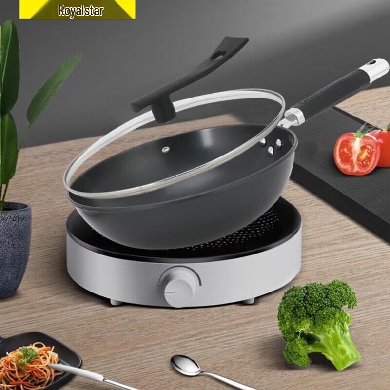 Royalstar Black Diamond Iron Stir-fry Wok