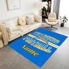 Chargers Football Team Personalized Name Area Rug Suitable for Study Room Dining Room Game Room Kitchen Anti-slip Rug Anime Office Decor