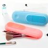 Multifunctional Travel Makeup Brush Holder Portable Silicon Cosmetic Brushes Bag Travelling Cosmetic Case Makeup Tool Organizers