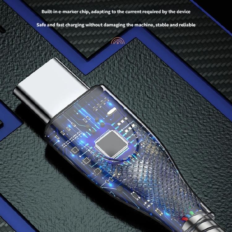 Fast Charging 65W USB To USB C Male to Male Cable Tip Metal Braided Power Delivery Connector Data Cord For Phone Accessories