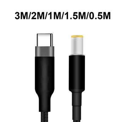 Fast Charging Laptop Power Cord USB C Tip To DC7.9x5.5mm 20V for Notebooks Power Supply Charging Cable Braided Wire