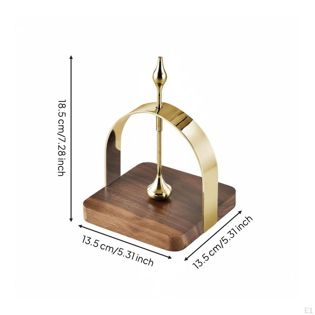 Tabletop Tissue Rack Walnut Wood Stainless Steel Napkin Holder Polished Metal Silver