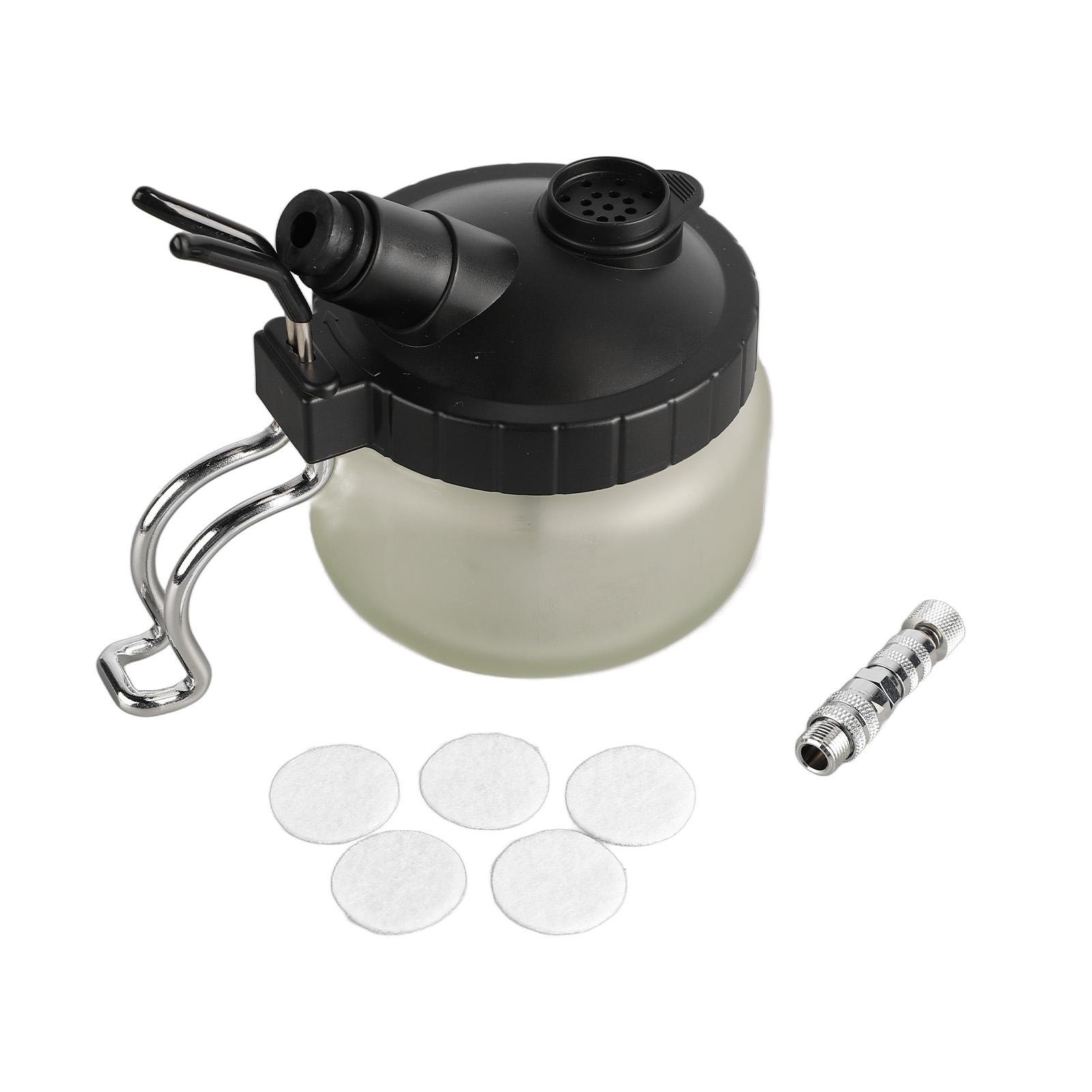 

Горшок для чистки аэрографа Универсальная стеклянная бутылка Банка для чистки аэрографа с держателем для ручки-распылителя для ногтей