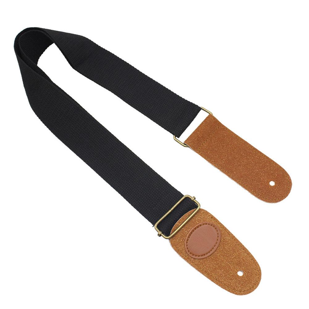 IRIN Comfortable Cotton Woven Folk Guitar Shoulder Strap (Brown)
