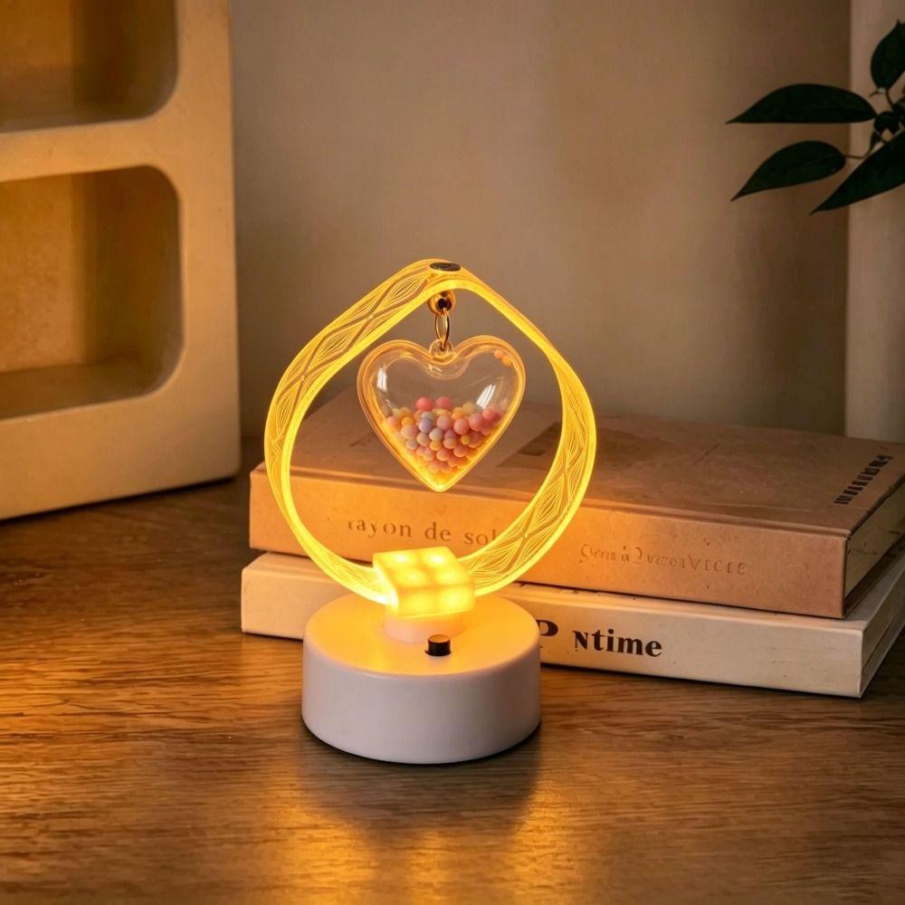 Fine Acrylic Material Warm Glow Desktop Decor Lamp Ambient Lighting Lamp  Study Table