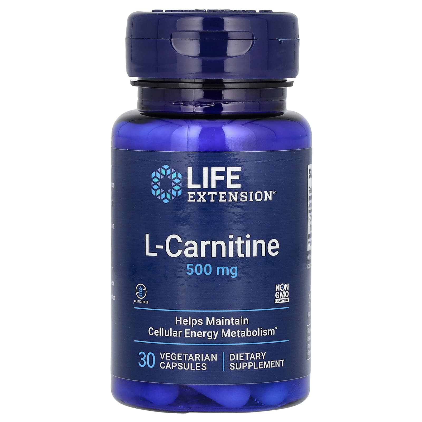 

L-Carnitine, 500Mg, 30 Veggie Caps