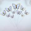 10PCS Butterfly Cake Decoration Creative Cupcakes Toppers Paper Baking Supplies for Birthday Party Wedding Anniversary