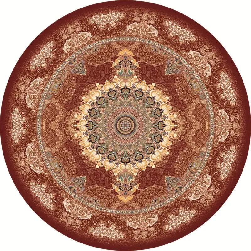 American Ethnic Bohemian Round Carpet Living Room Bedroom Decorate Coffee Table Rug Hanging Basket Computer Swivel Chair Mat