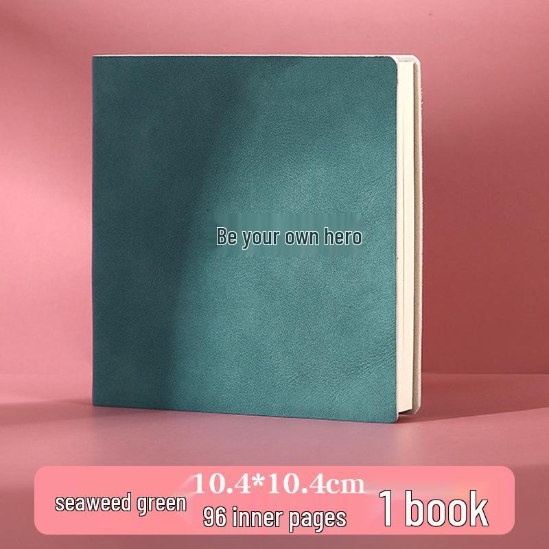 Stylish Cartoon Stamp Mini Notebook: Cute, High-Value, Simple Square Pocket Journal